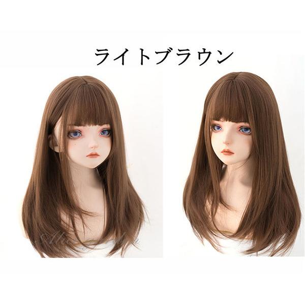 フルウィッグ ロリータ ぱっつん前髪 日常 ウィッグ 原宿風 かつら