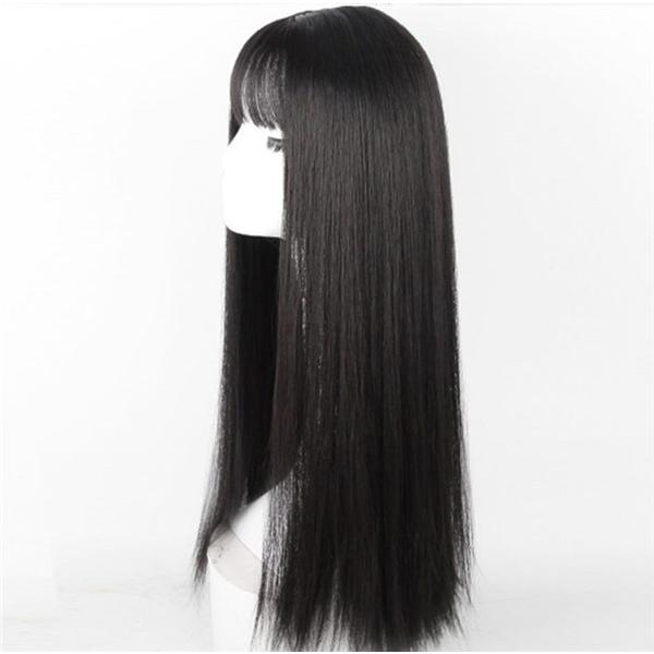 黒髪 ウィッグ ロング ストレート 可愛い フルウィッグ かつら 自然