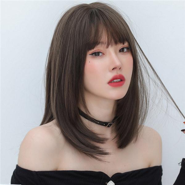 茶髪 ウィッグ フルウィッグ 小顔 ウイッグ セミロング 日常 Wig 自然 キュート かつら つけ毛 前髪あり ハロウィン 耐熱ウィッグ 通気性 Dp094g4 フルグレース 通販 Yahoo ショッピング