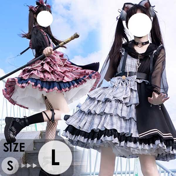 ロリータ ワンピース ゴスロリ 可愛い アイドル ガーリー フリル
