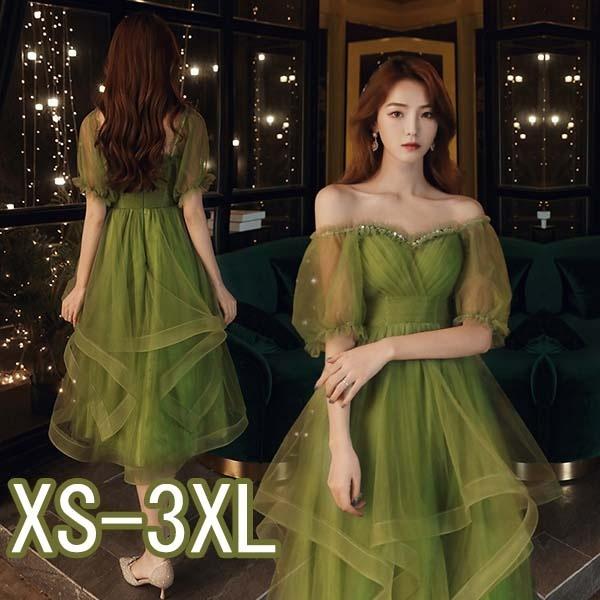 エレガントなグリーンパーティードレス ミントグリーンのエレガントな花柄レースパーティードレス