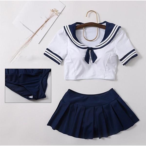 上下セット水着 レディース マリン風 セーラー服 かわいい