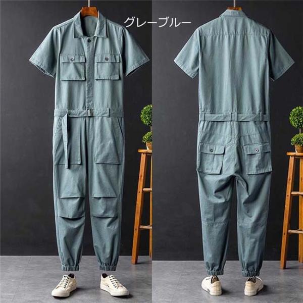 chatora　新品☆グレー　オーバーオール　つなぎ　作業着 chatora様専用 新品☆グレー オーバーオール つなぎ 作業着
