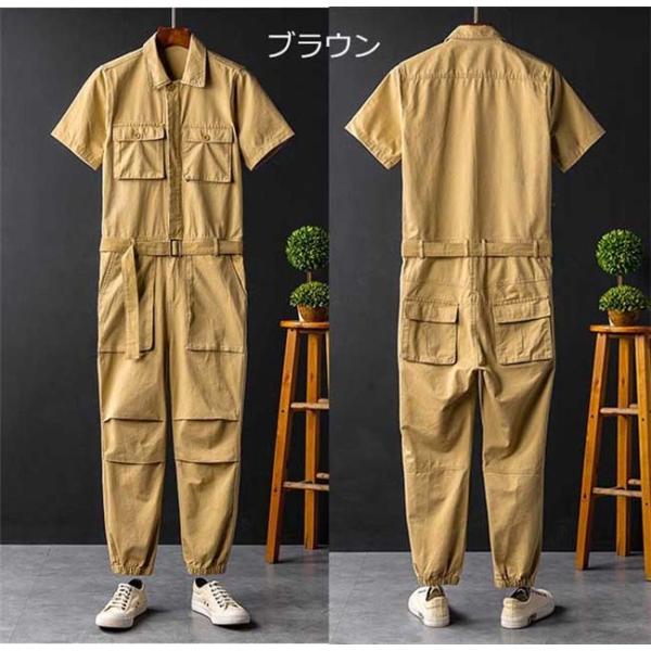 ⑧Snap-on つなぎ ベージュ　オーバーオール　作業着 楽天市場】◇P5倍10/1限定◇ツナギ 作業着 男女兼用 グレイス