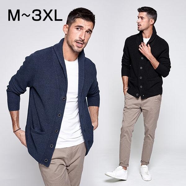 カーディガン メンズ ニットセーター 男性用 ニットジャケット