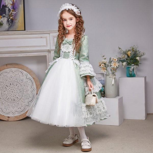 キッズドレス ロココ調 中世 ドレス プリンセス 子供用 宮廷風 貴族  