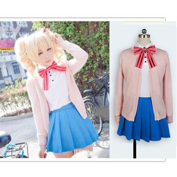オーダーメイド きんいろモザイク コスプレ衣装 ウィッグ付き