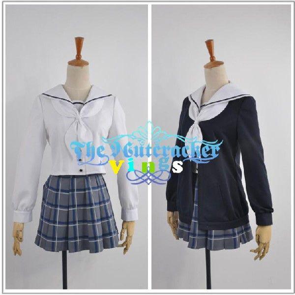 コスプレ衣装 ハナヤマタ 関谷 なる 制服 捺染 和服 羽織 由比浜学園