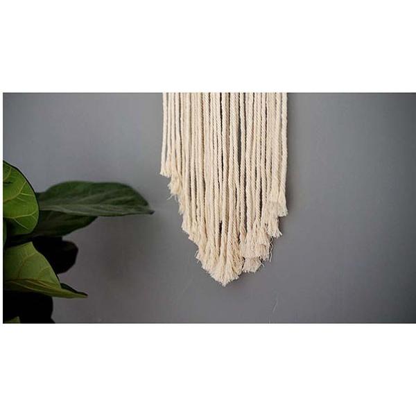 タペストリー 北欧 壁飾り おしゃれ 棒付き 手作り編み マクラメ
