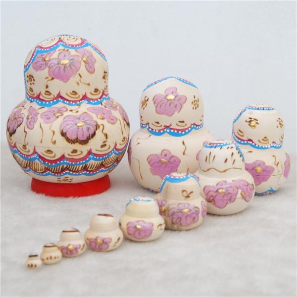 マトリョーシカ ロシア アニマル オブジェ 10個組 逸品 洋風 シナノキ