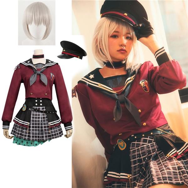 Bang Dream ロストワンの号哭 青葉モカ あおばもか 風 コスプレ衣装 靴 ウィッグ 追加可 Ji005c0 フルグレース 通販 Yahoo ショッピング