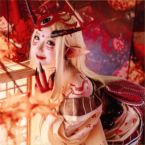 コスプレ衣装 FGO Fate/Grand Order 茨木童子 全セット S M L コスプレ衣装 FGO Fate/Grand Order 茨木童子 全セット S M L
