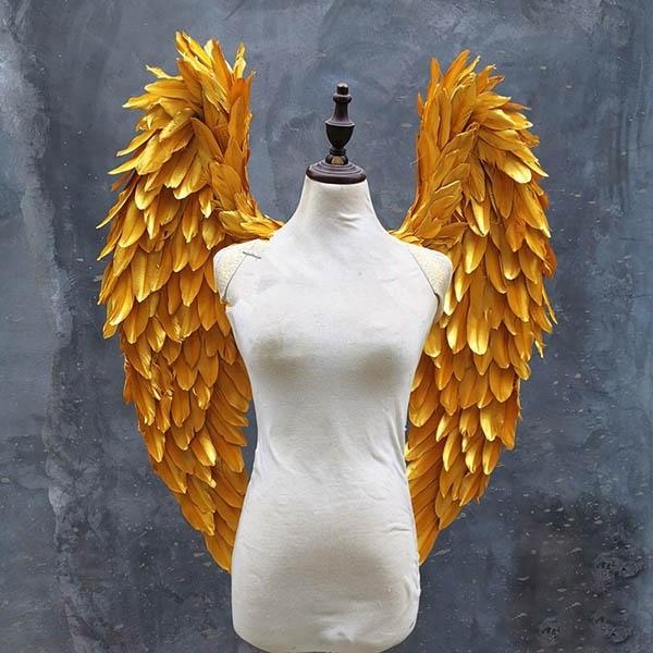 天使の羽 悪魔の羽 コスプレ道具羽 翼 ウイング 80cm ファッションショー パーティーグッズ 撮影 コスチューム ハロウィン ゴールド 金 La133f4 フルグレース 通販 Yahoo ショッピング