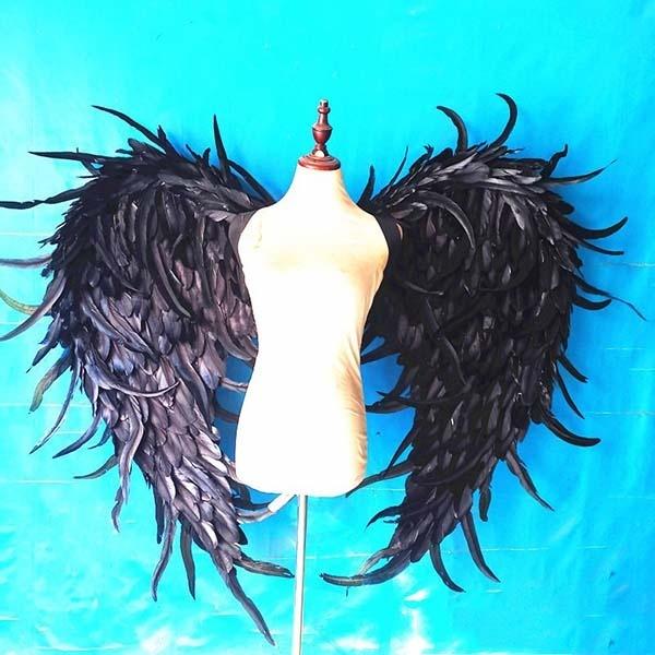 悪魔の羽 コスプレ道具羽 フェザー ウイング 黒 1 100cm 堕天使 妖精 悪魔 ファッションショー 撮影 ステージ道具 文化祭 ハロウィン La136f4 フルグレース 通販 Yahoo ショッピング