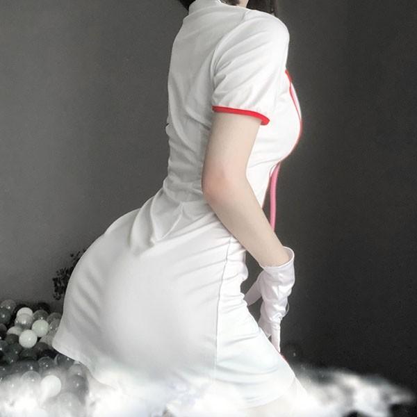 ナース 制服 ミニスカ コスプレ 衣装 セクシー 病院服 ナース服 ホワイト 看護師 誘惑 大人 コスチューム 可愛い ハロウィン クリスマス La254n1 フルグレース 通販 Yahoo ショッピング