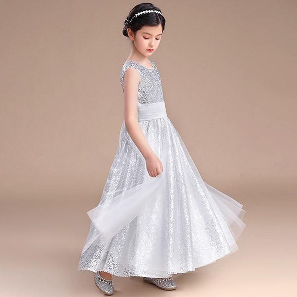 子供ドレス ワンピース ロングドレス ピアノ発表会 子供 ドレス 女の子