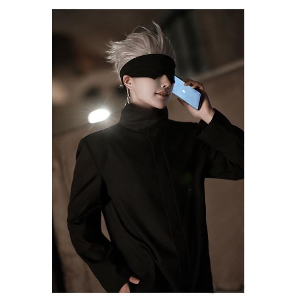 呪術廻戦　五条　当主　コスプレ　衣装　ウィッグ　他　フルセット　一式 Amazon.co.jp: 優品制作 ウィッグ付き 五条悟（ごじょう さとる