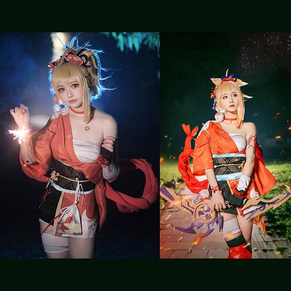 原神 げんしん 宵宮 よいみや コスプレ衣装 武器 ウィッグ 靴