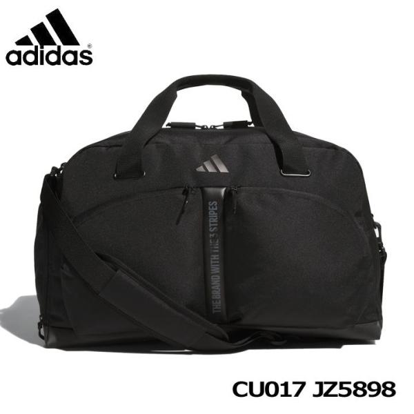 新品★アディダス★CU017★シューズポケット付き ダッフルバッグ★ボストンバッグ★【JZ5898】ブラック