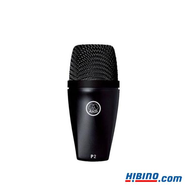 AKG  P2 楽器用 ダイナミックマイク| 単一指向性 バスドラム ベースアンプ コントラバス ウッドベース 低音 レコーディング 収音 録音 国内正規品