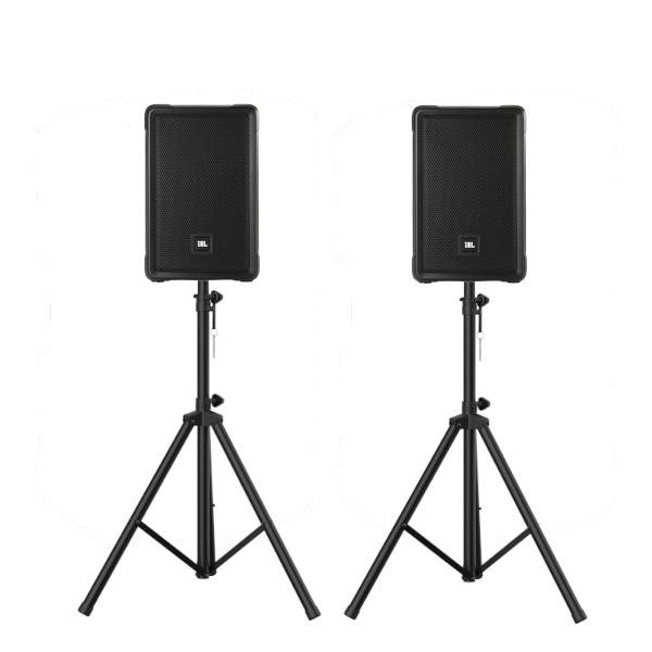 JBL PROFESSIONAL IRX-108BT-Y3 2本組 ポータブルPA＋スピーカースタンド セット |ステレオ ペアセット IRX108BT Bluetooth対応 音響機器 簡易PA 国内正規品