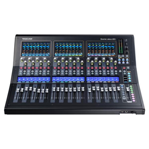TASCAM Sonicview 24 デジタルミキサー | マルチカラータッチスクリーン搭載 96kHz/54-bit float FPGAエンジン搭載