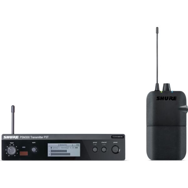 SHURE P3TR-JB ワイヤレス・インイヤーモニタリングセット | PSM300 送信機 受信機 セット イヤモニ インイヤーモニター ワイヤレス 国内正規品