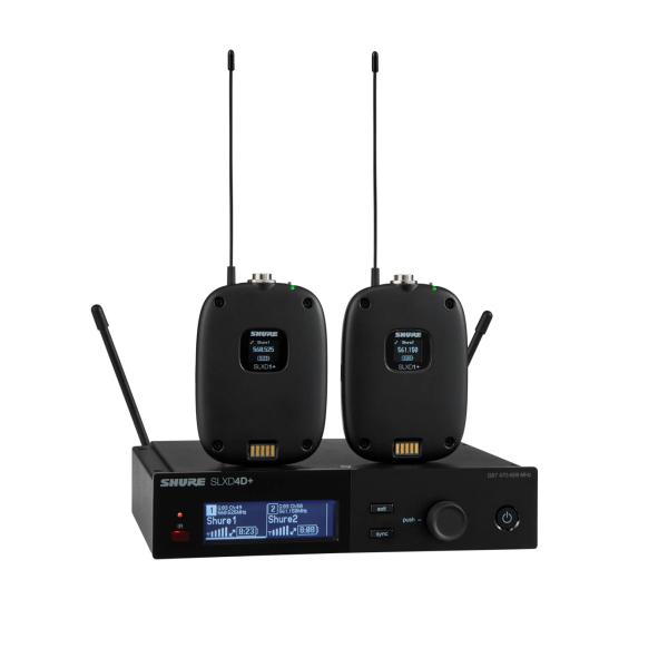 Shure SLXD14D+J-JB ワイヤレス・トランスミッター 2本セット |SLXD24D＋ プラス B帯 デジタル ワイヤレス システム 高音質 送信機 受信機 セット 国内正規品