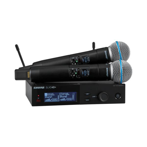 Shure SLXD24D+J/B58-JB ワイヤレスマイク 2本セット | BETA58 SLX-D SLXD24D＋B58-JB プラス B帯 デジタル ワイヤレス ボーカル ライブ 国内正規品