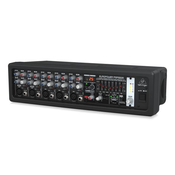 BEHRINGER ベリンガー PMP550M EUROPOWER パワードミキサー| ボックスタイプ アンプ内蔵ミキサー パワーアンプ ミキサー リバーブ エコー エフェクター