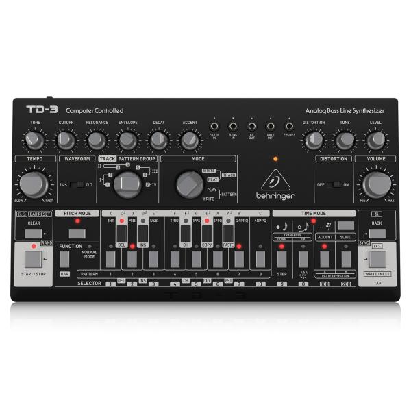 他サイト： BEHRINGER ベリンガー TD-3-BK アナログ ベースライン シンセサイザー ブラック| シンセベース ベース トラックメイカー シーケンサー ハウス テクノの商品画像