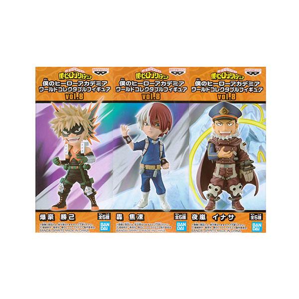 僕のヒーローアカデミア ワールドコレクタブルフィギュアvol.8 3種セット(爆豪/轟焦凍/イナサ)（プライズ）【入荷済み】
