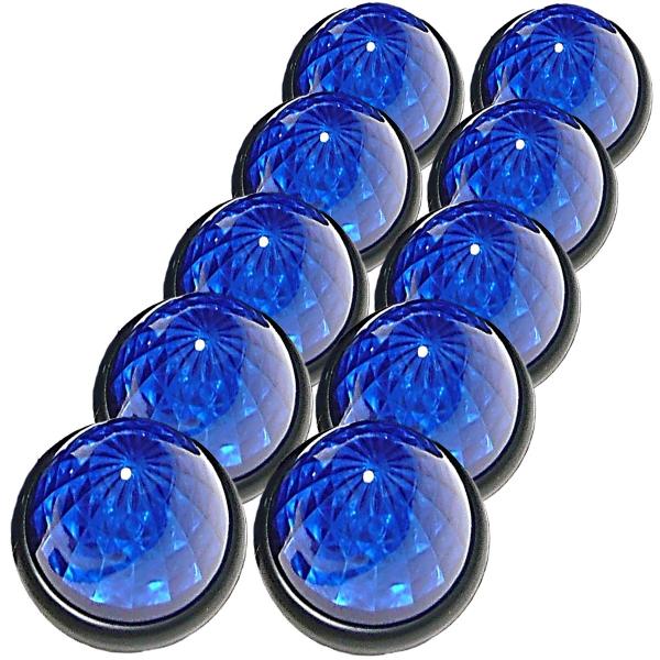 トラック用マーカーランプとマーカーユニット(ブルー) LEDハイパワーマーカーランプユニット 12/24V車共用 アイス