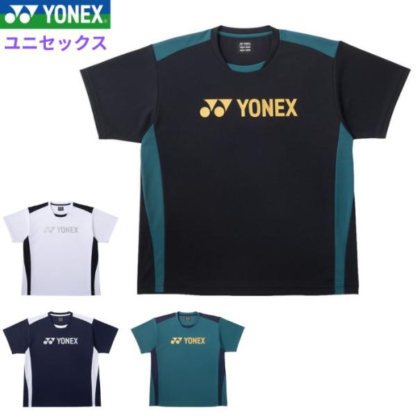 ヨネックス メンズ ユニドライ Tシャツ レディース 男女兼用 シャツ 半袖 バドミントン テニス 練習着 スポーツ トレーニングウェア 運動 YONEX 16893Y