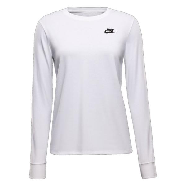 ナイキ レディース 長袖シャツ Tシャツ ロングスリーブ カジュアル 普段着 運動 スポーツウェア ホワイト HF0781-100