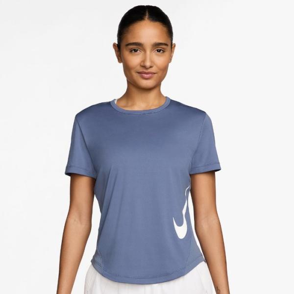 爆買 ナイキ レディース Tシャツ 半袖 シャツ ランニング マラソン スポーツウェア トレーニングウェア 運動 ブルー NIKE HV2773-499