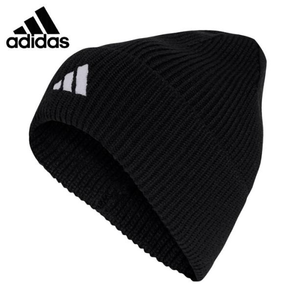 アディダス ニットキャップ メンズ レディース 男女兼用 ニット帽 帽子 ビーニー 冬用 防寒 スポーツ 運動 ブラック adidas MKB96