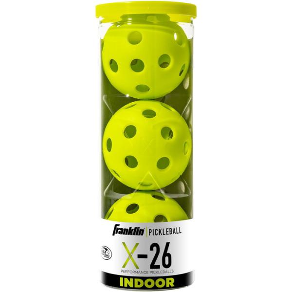 爆買 フランクリン ピックルボール ボール 3個入り X-26 Pickleball-Lime Green-3Pack Tube 競技ボール ニュースポーツ レクレーション Franklin 52900