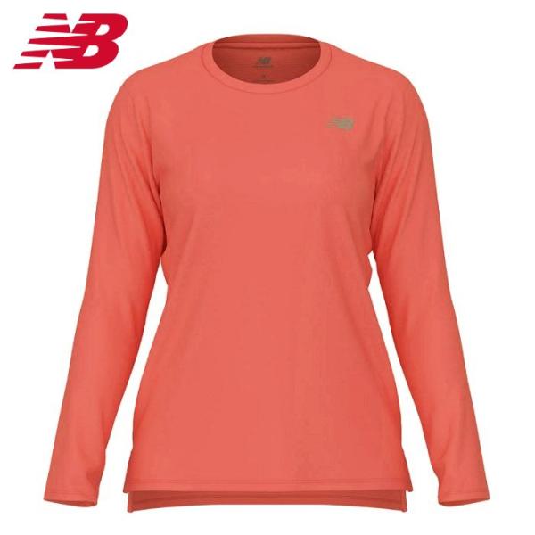 ニューバランス レディース 長袖Tシャツ ロングスリーブシャツ スポーツウェア トレーニングウェア ランニング 運動 New Balance WT41225-DTR