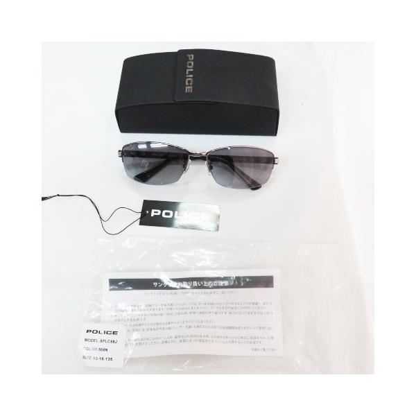 【POLICE】 サングラス ブラックレンズ ケース付き POLICE AG 新品 高級 ポリス サングラス ケース付き レンズ拭き