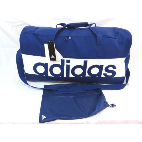 adidas 遠征バッグ ホワイト/ブルー 大型 funa8478_a1-202203-024