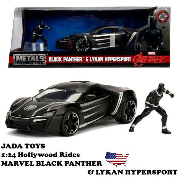 Jada ブラックパンサー ミニカー 1/24 JADATOYS フィギュア付き