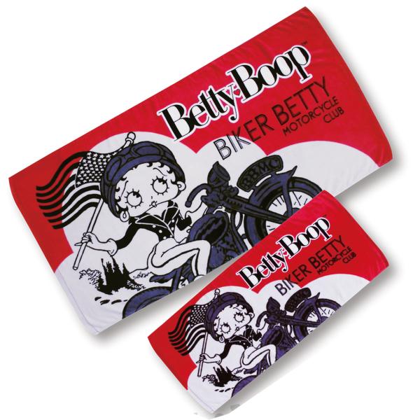 BETTY BOOP（ベティ ブープ） ベティちゃん タオル 2枚セット バイカー