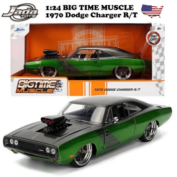 Jada ミニカー アメ車 1970 ダッジ チャージャー ブラック グリーン