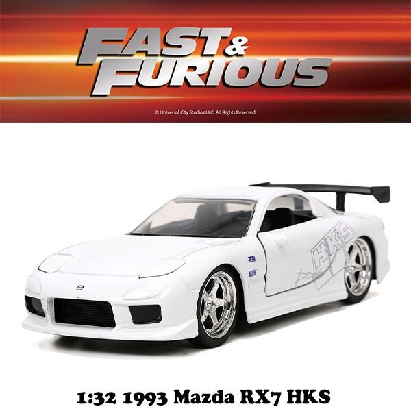 JADA ワイルドスピード　1993 マツダ RX-7 Jada ワイルドスピード ミニカー 1/32 マツダ RX-7 ダイキャストカー