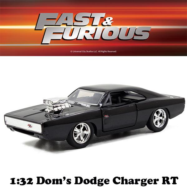 JADA DOM’S DODGE CHARGER R/T 1/32 Jada Dom's Dodge Charger R/T Gloss Black - Fast & Furious (1:32