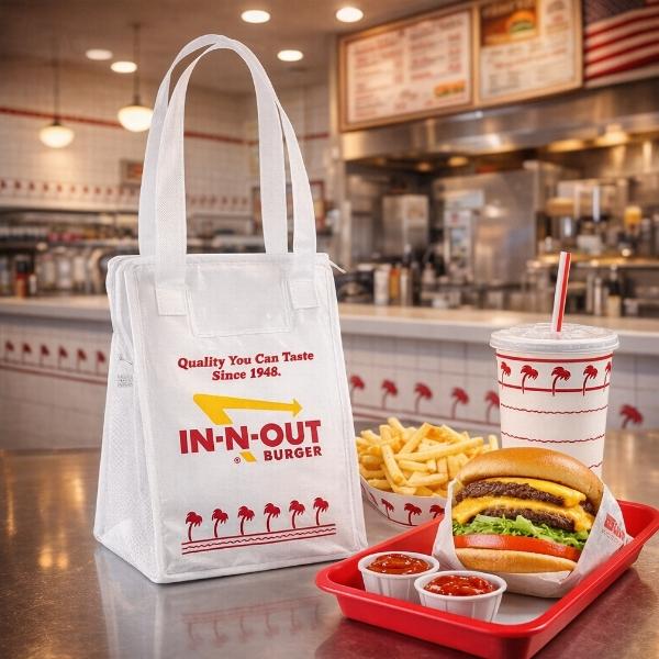 In-N-Out Burger In-N-Out ハンバーガー ランチバッグ ファスナー付き