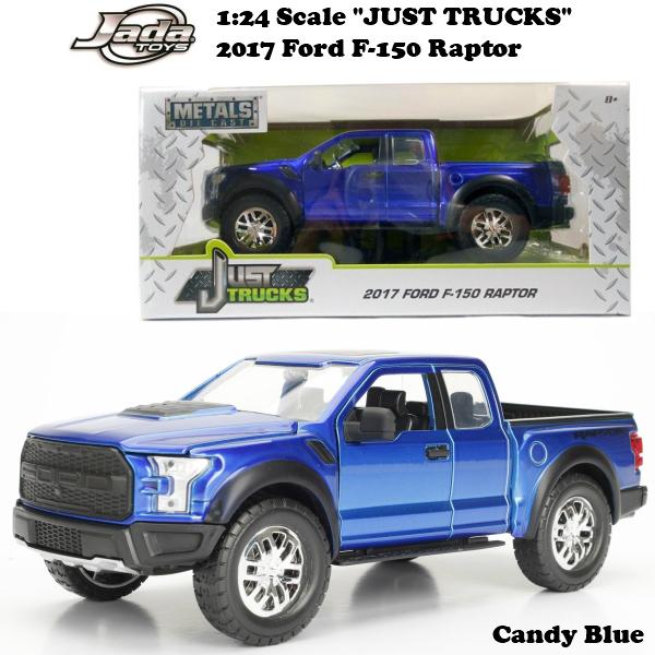 Jada JADATOYS 1/24 JUST TRUCKS 2017 Ford F-150 Raptor Candy Blue