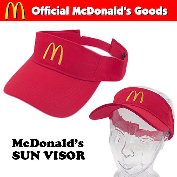 Mcdonald S Sun Visor マクドナルド サン バイザー 二色チョイス ブラック レッド マクドナルドのオフィシャルグッズ Mc Visor Fun Funny 通販 Yahoo ショッピング