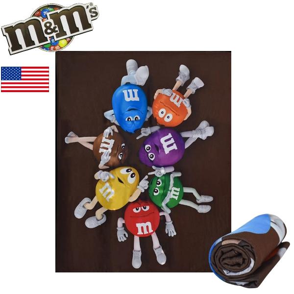 m&m&m's M&M'S キャラクター ブランケット 127×152cm フリース 大判